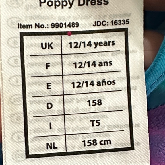 amscan Poppy Costume for teenagers - Trolls Christy Blue and Pink Dance Costume - Picture 9 of 9
